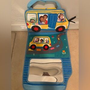 Ms. Rachel Tummy Time Activity Bus Baby Play Puzzle with Mirror